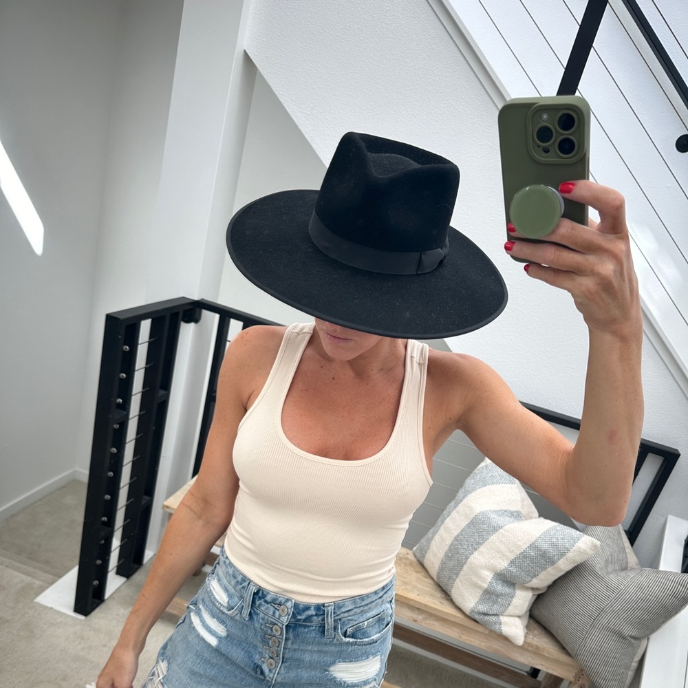 Lack of Color Noir Rancher black wool hat edgy versatile festival Winter Chic 55 - Picture 4 of 11